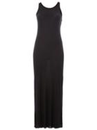 Boris Bidjan Saberi Sleeveless Jersey Dress, Women's, Size: Large, Black, Cotton/modal