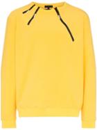 99% Is Neck Zip Jumper - Yellow
