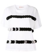 Marni Sequin Stripe T-shirt - White