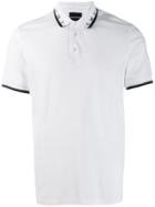 Emporio Armani Logo Collar Polo Shirt - White