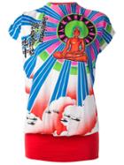 Kansai Yamamoto Vintage 'buddha' Print Top, Women's, Size: Medium, Red