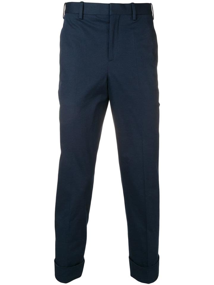 Neil Barrett Slim Fit Tailored Trousers - Black