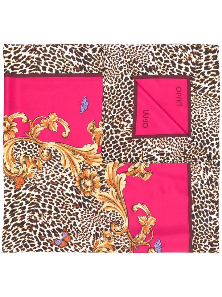 Liu Jo Leopard-print Scarf - Red