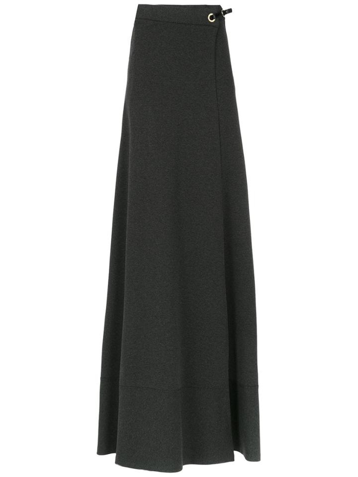 Tufi Duek Long A-line Skirt - Grey