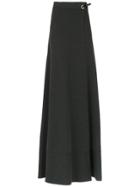 Tufi Duek Long A-line Skirt - Grey