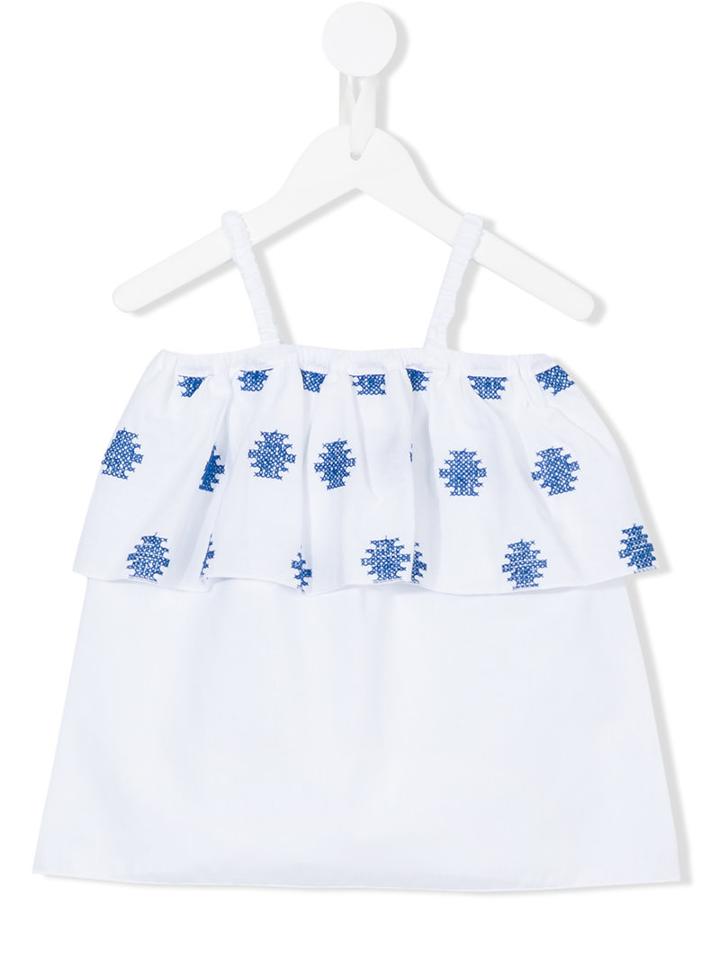 Douuod Kids - Off Shoulder Top - Kids - Cotton - 4 Yrs, White