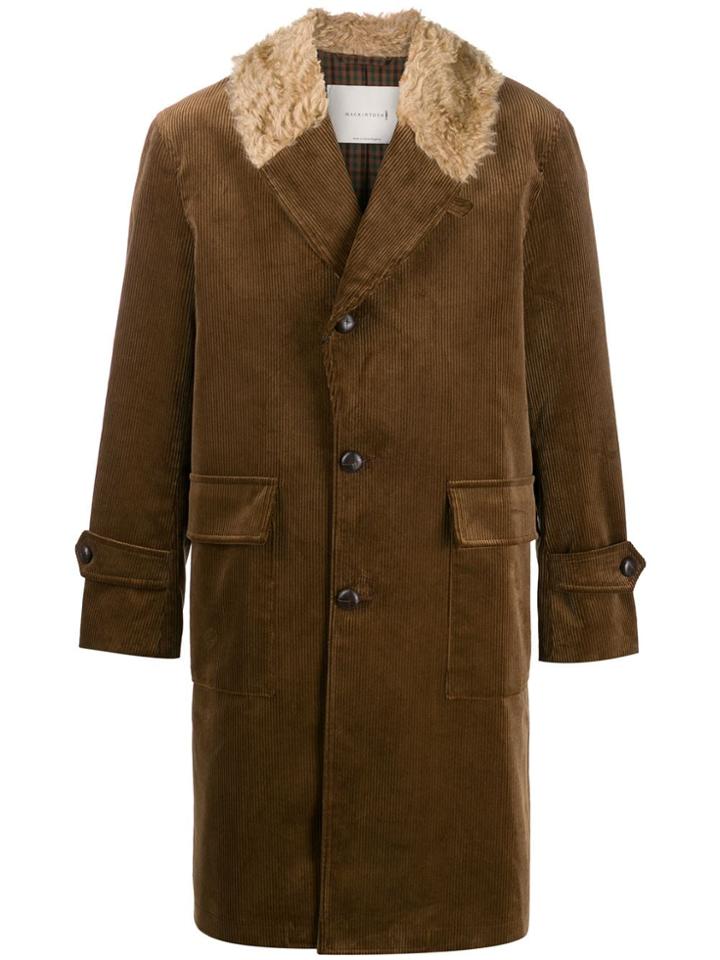 Mackintosh Corduroy Perth Coat - Brown