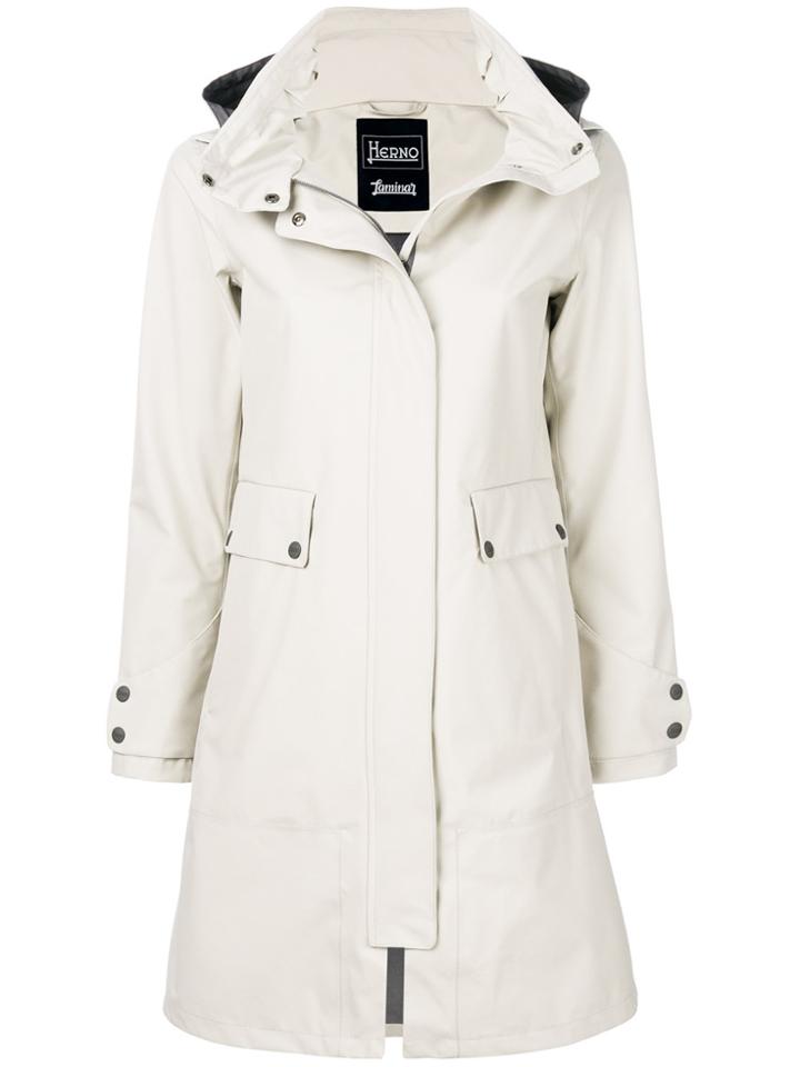 Herno Laminar Raincoat - Nude & Neutrals
