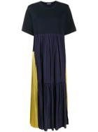 Sueundercover Asymmetric Patchwork Dress - Blue