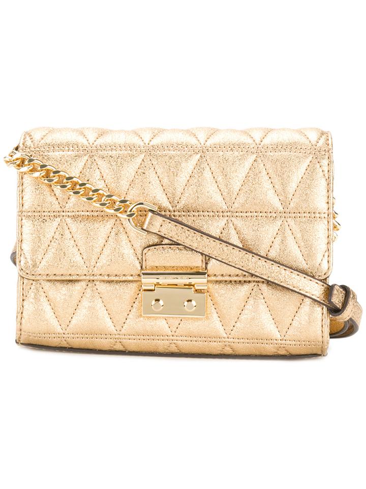 Michael Michael Kors Sloan Mini Crossbody Bag - Metallic