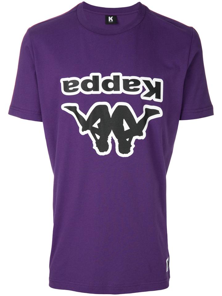 Kappa Logo Print T-shirt - Pink & Purple