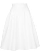 Le Ciel Bleu - Tuck Knit Skirt - Women - Nylon/acetate - 36, White, Nylon/acetate