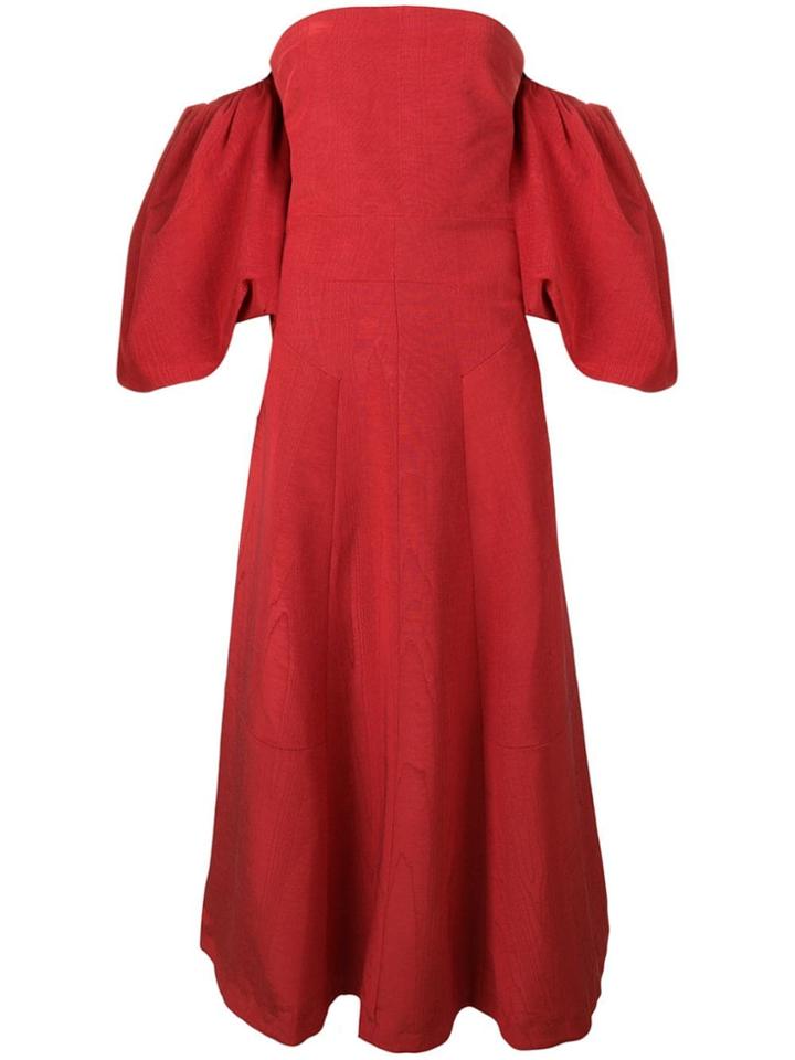 Ellery Eleni Strapless Gown - Red