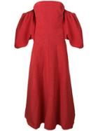 Ellery Eleni Strapless Gown - Red