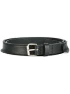 Peter Jensen Frilled Belt, Women's, Size: Small, Black, Leather
