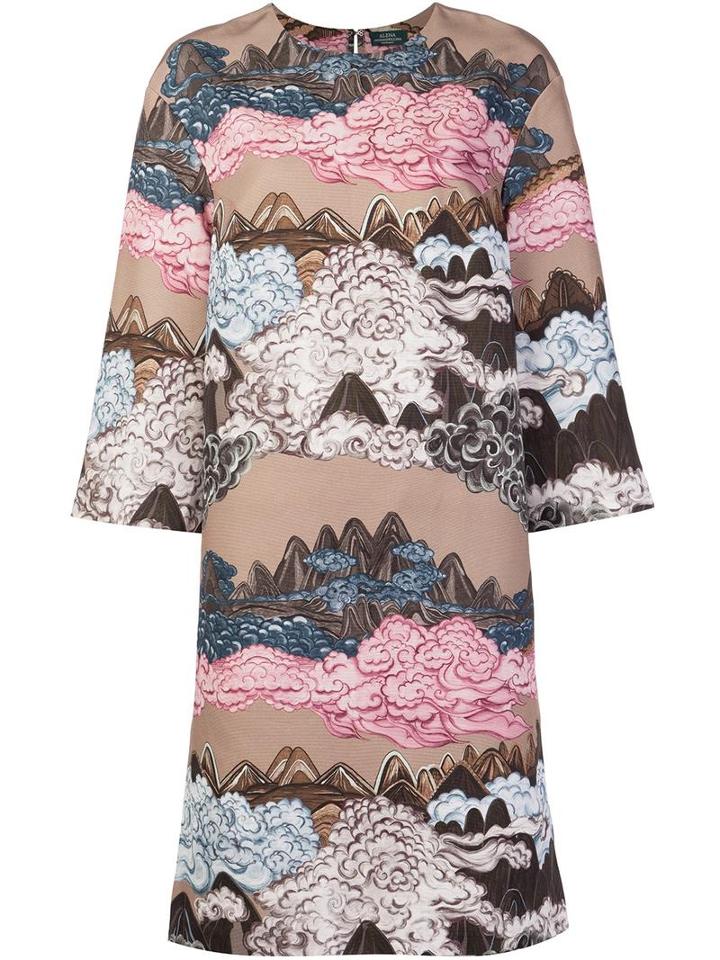 Alena Akhmadullina 'mountainscape' Dress, Women's, Size: 40, Nude/neutrals, Cotton/viscose