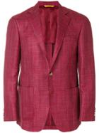 Canali Classic Fitted Blazer - Red