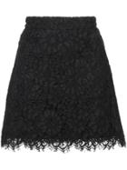 Veronica Beard Lace Mini Skirt - Black