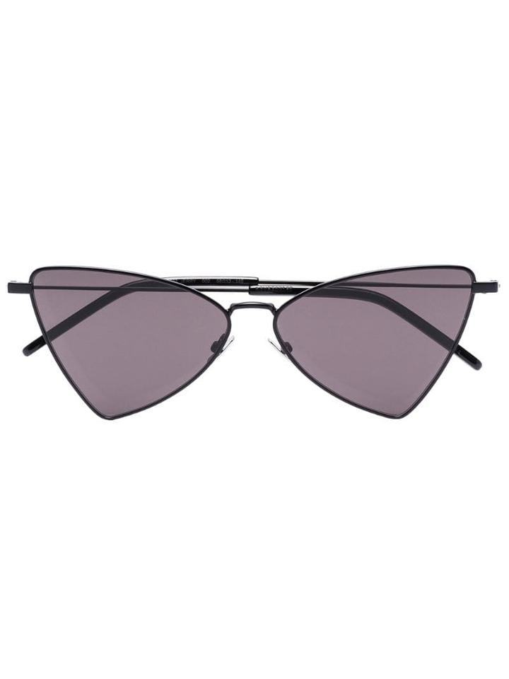 Saint Laurent Eyewear Triangular-frame Sunglasses - Black