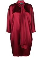 Gianluca Capannolo Bow Tie Cocoon Dress - Red