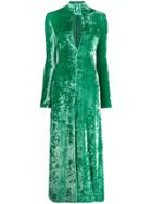 Attico Buckled Neck Dress - Green