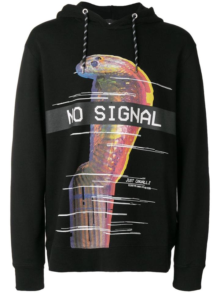 Just Cavalli No Signal Hoodie - Black