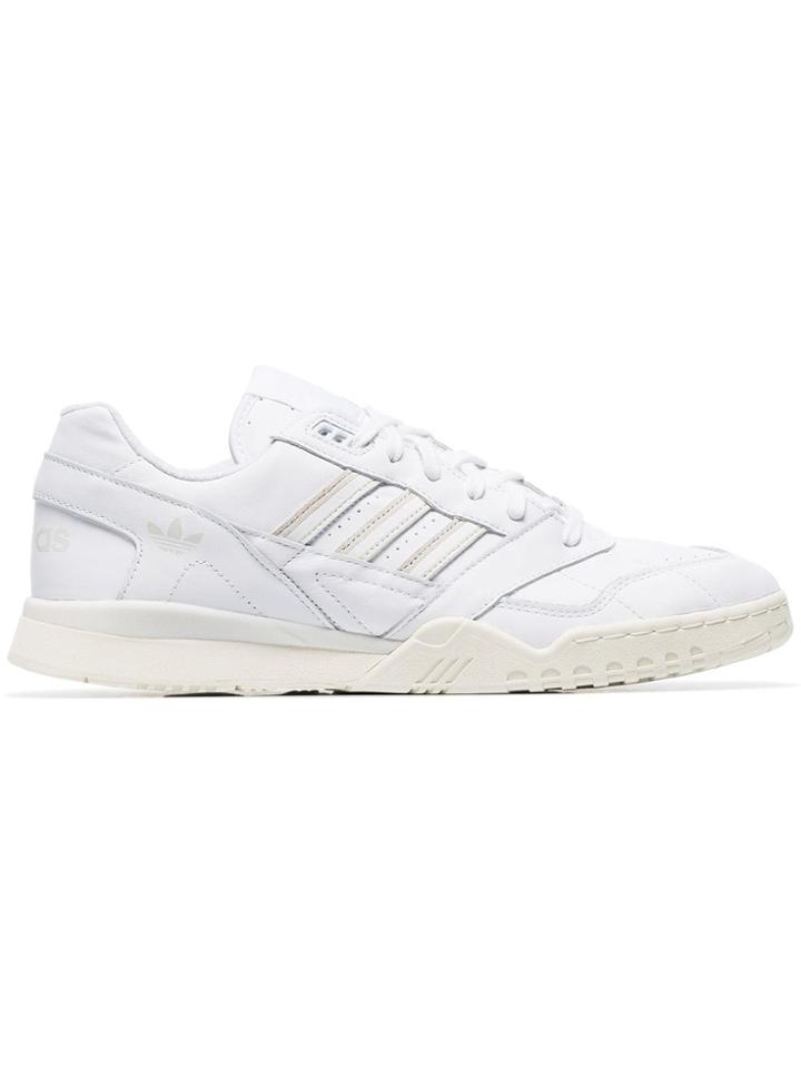 Adidas White Ar Leather Low Top Sneakers