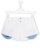 Msgm Kids Exposed Pocket Shorts - White