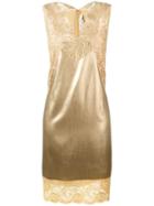 Stella Mccartney Lace Insert Shift Dress - Yellow
