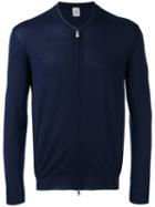 Eleventy - Zipped Sweater - Men - Silk/merino - L, Blue, Silk/merino