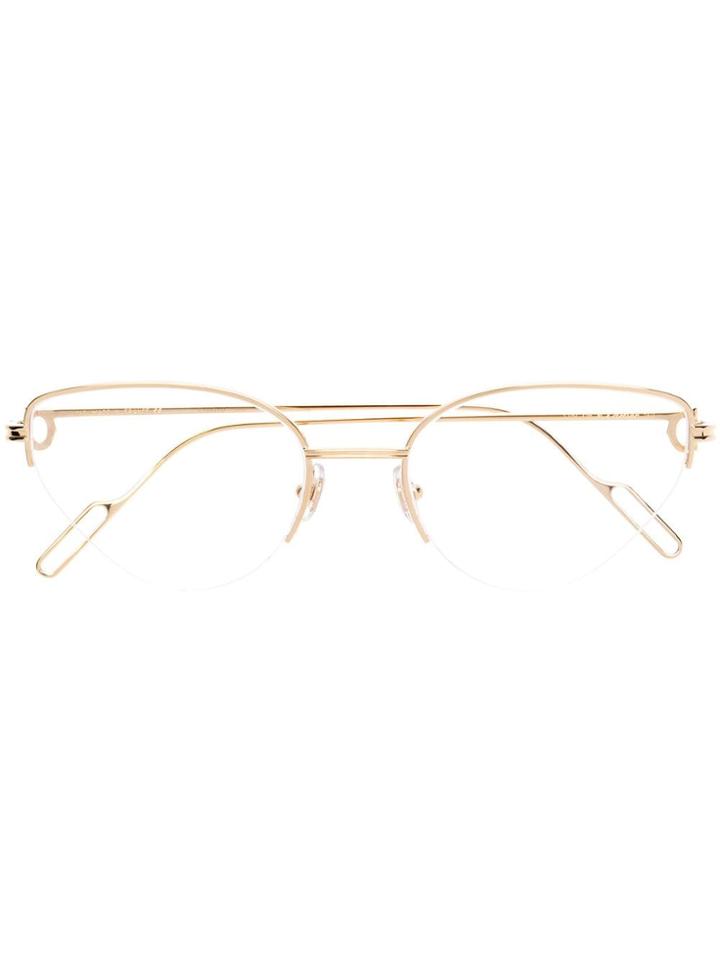 Cartier Cat Eye Glasses - Gold
