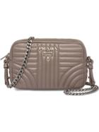 Prada Diagramme Cross-body Bag - Brown