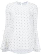 Givenchy Star Bell Sleeve Blouse - White
