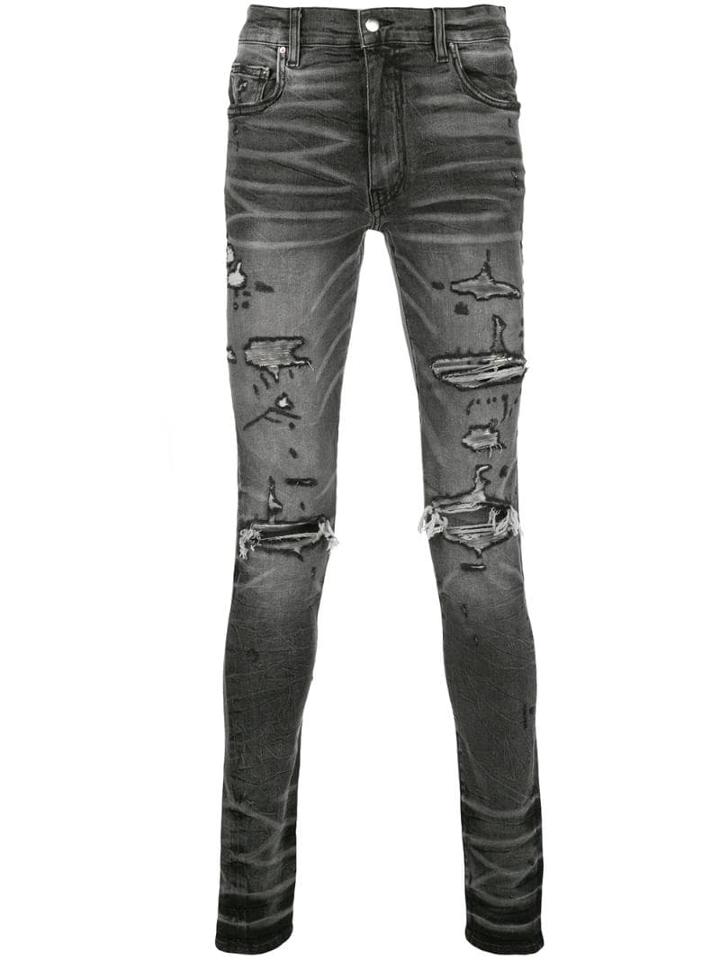 Amiri Amiri W9m01329sd Vintage Grey Natural (veg)->cotton - Black