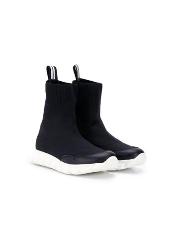 Am66 Teen Sock-style High Trainers - Black