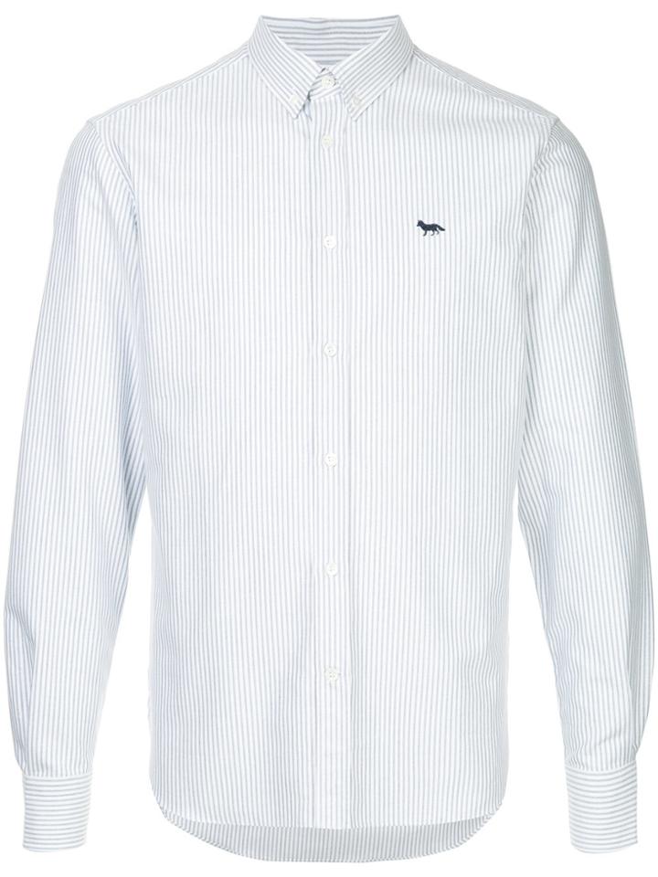 Maison Kitsuné Striped Shirt - White