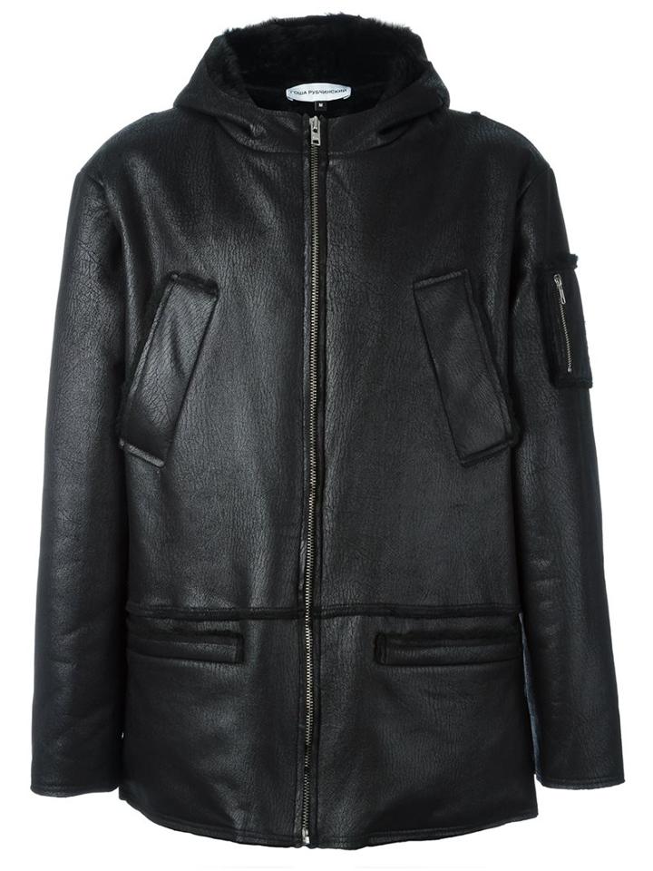 Gosha Rubchinskiy Hooded Coat, Men's, Size: Xs, Black, Acrylic/polyester