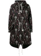 Creatures Of The Wind Printed Nylon Parka - Black
