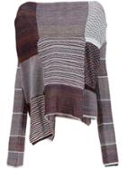 Vivienne Westwood Multiple Pattern Knitted Blouse, Women's, Red, Cotton/acrylic/virgin Wool/polyimide