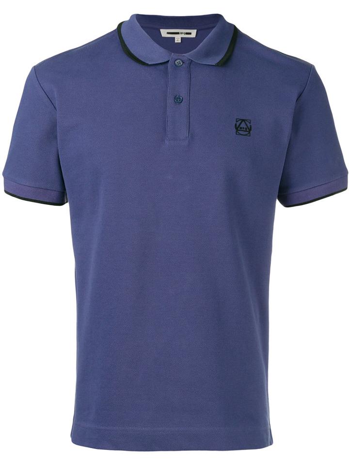 Mcq Alexander Mcqueen - Embroidered Logo Polo Shirt - Men - Cotton - Xxl, Pink/purple, Cotton