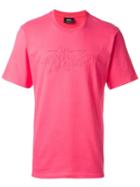 Stussy Embroidered Logo T-shirt, Men's, Size: Xl, Pink/purple, Cotton