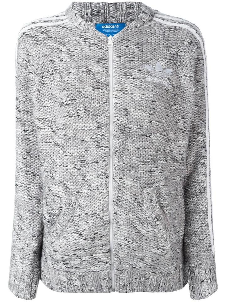 Adidas Originals Zipped Cardigan, Women's, Size: 42, Black, Acrylic/wool