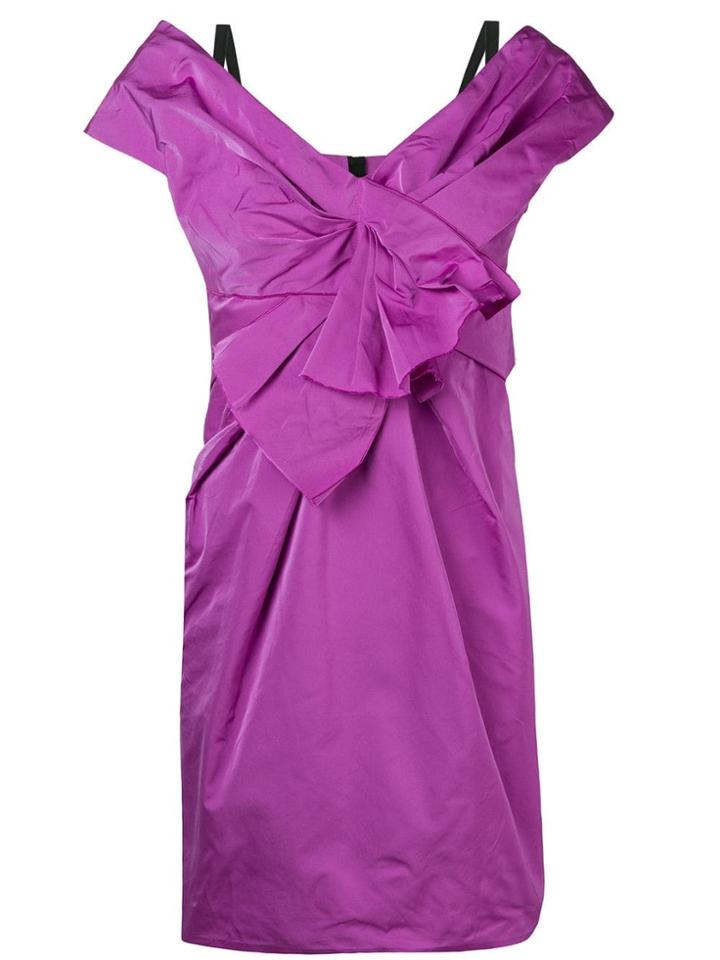 Marc Jacobs Twist Knot Mini Dress - Pink & Purple