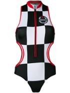 Tommy Hilfiger Tommy Hilfiger X Gigi Hadid Checkered One Piece - Black