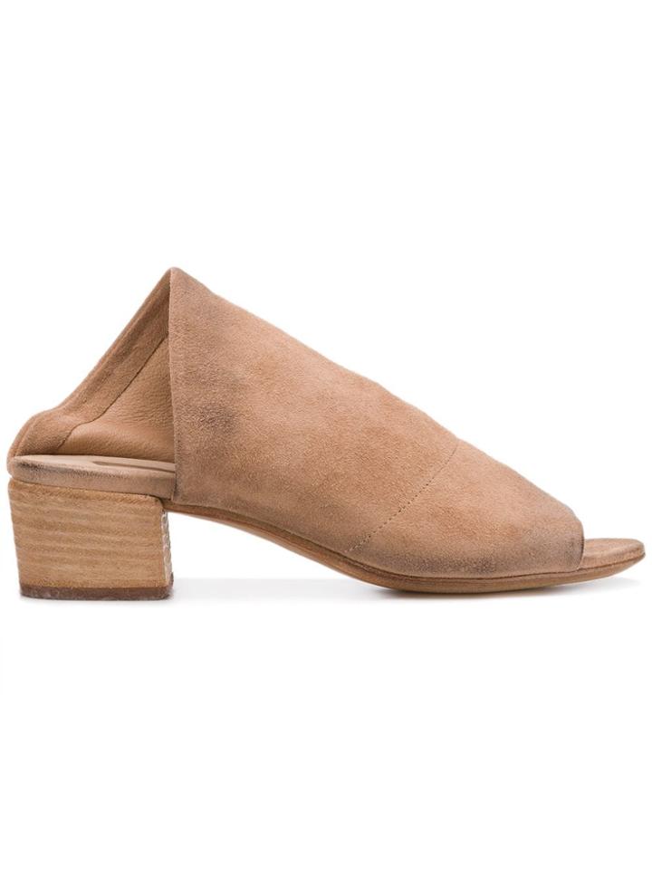 Marsèll Distressed Effect Mules - Neutrals