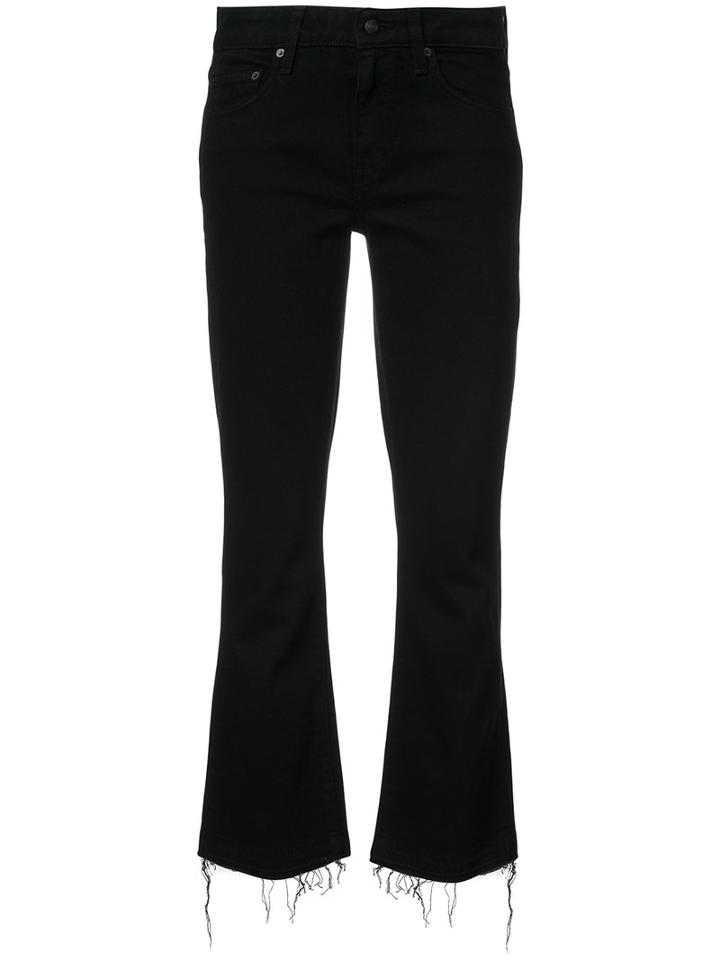 Derek Lam 10 Crosby - Cropped Bootcut Jeans - Women - Cotton/elastodiene - 29, Black, Cotton/elastodiene