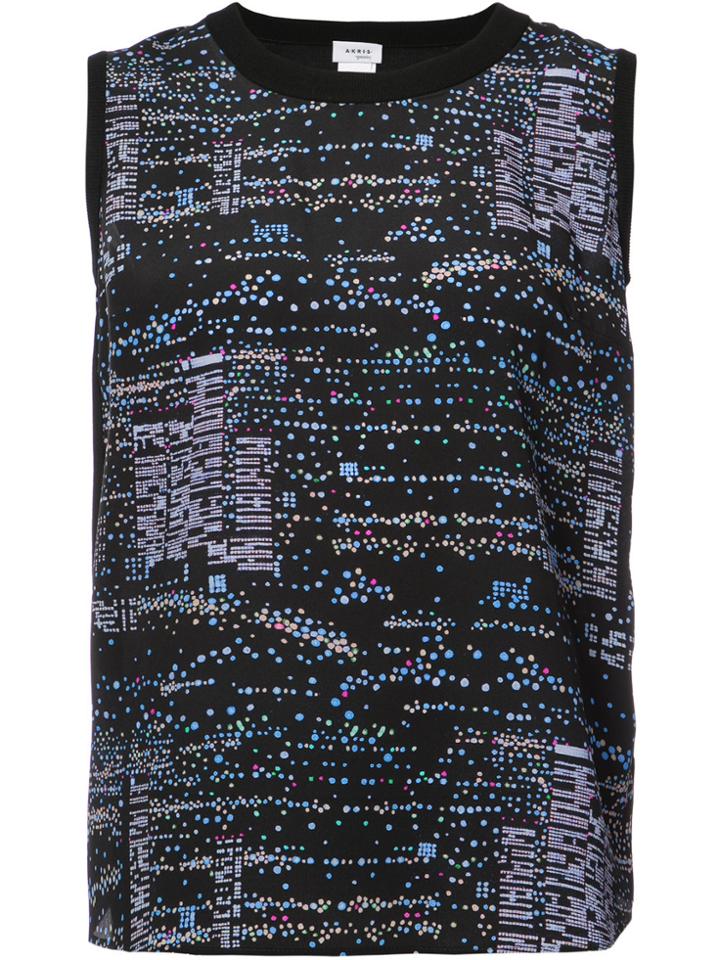 Akris Punto Printed Tank Top - Blue