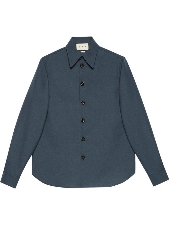 Gucci Military Drill Shirt - Blue