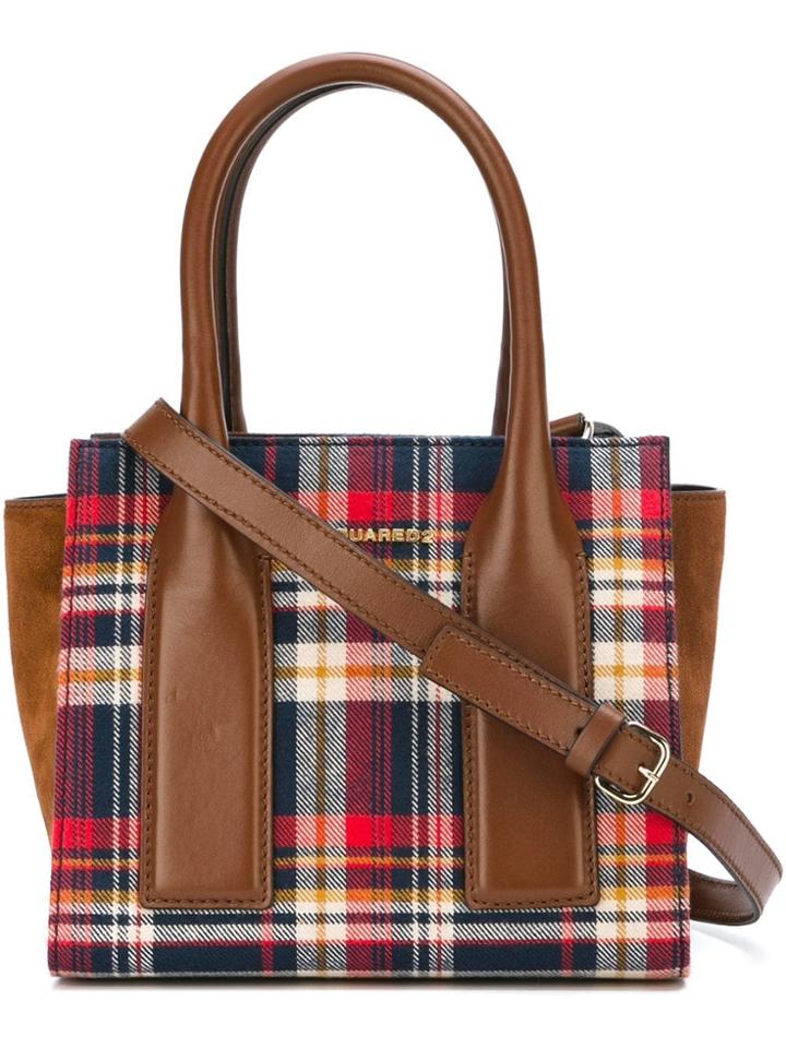 Dsquared2 Checked Tote - Multicolour