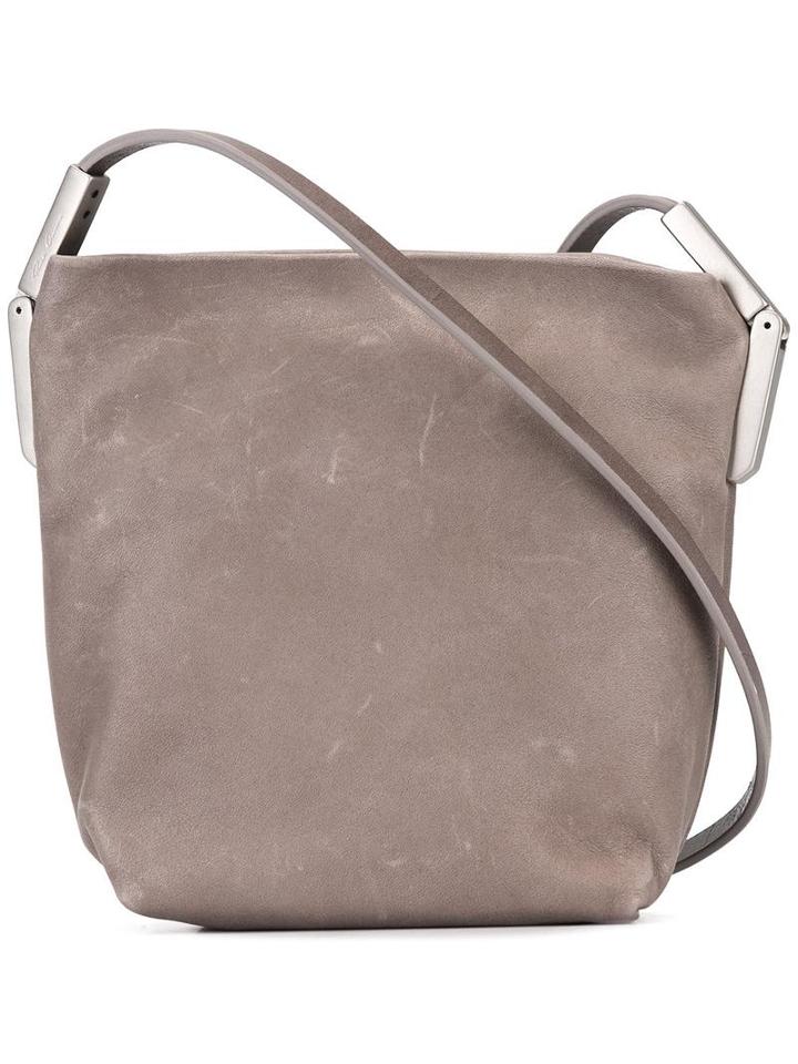 Rick Owens 'adri' Crossbody Bag, Women's, Grey, Calf Leather